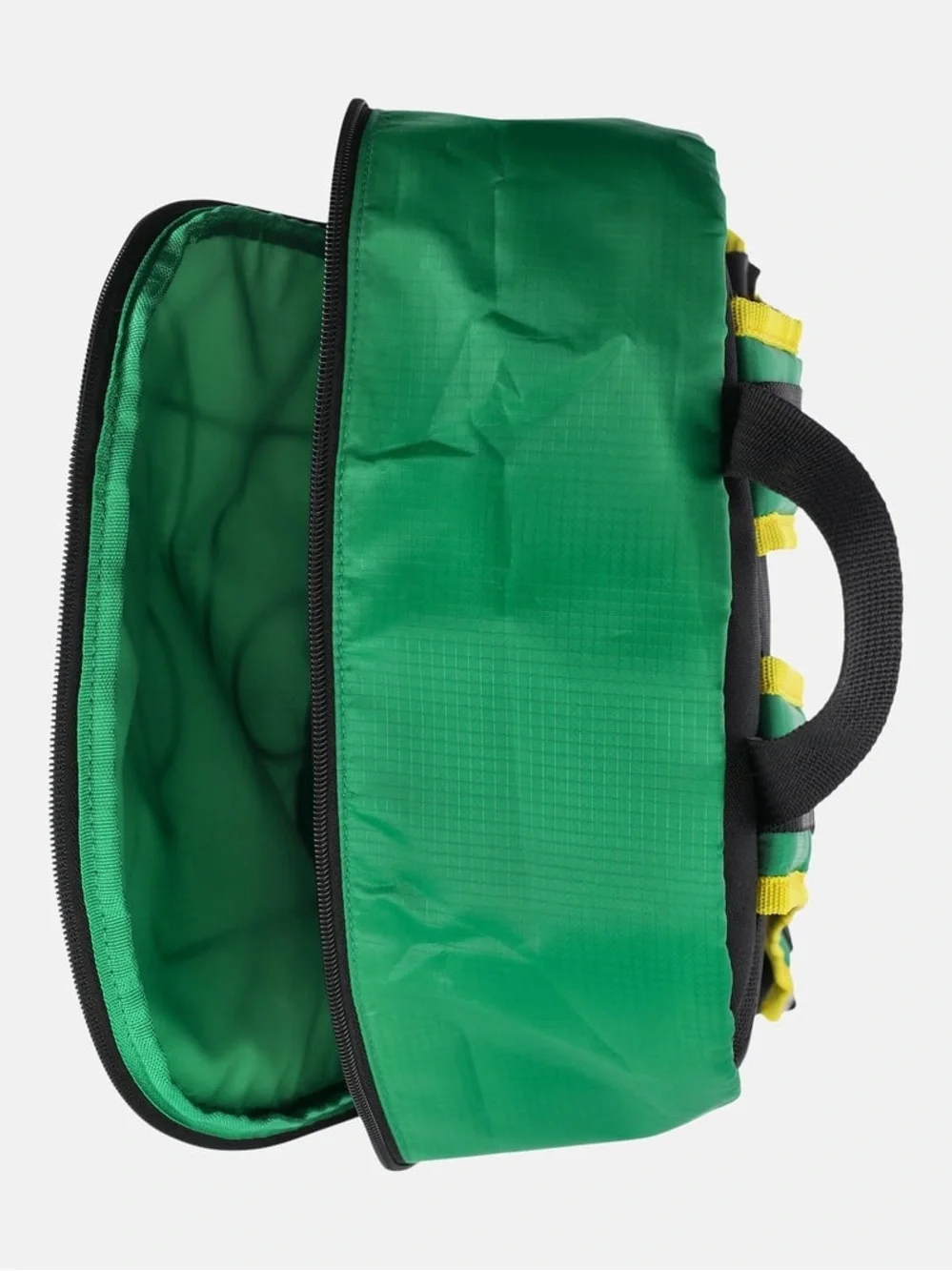 Kids Basketball Court Backpack with Smiley Basketball Front - Green/Orange W